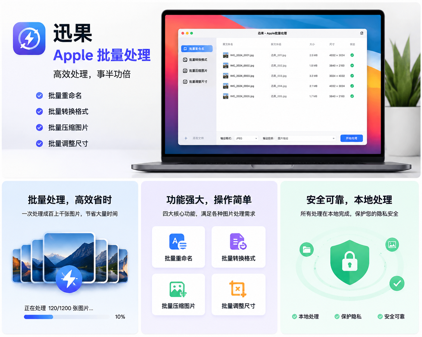 迅果- Apple批量处理高效专业工具官网